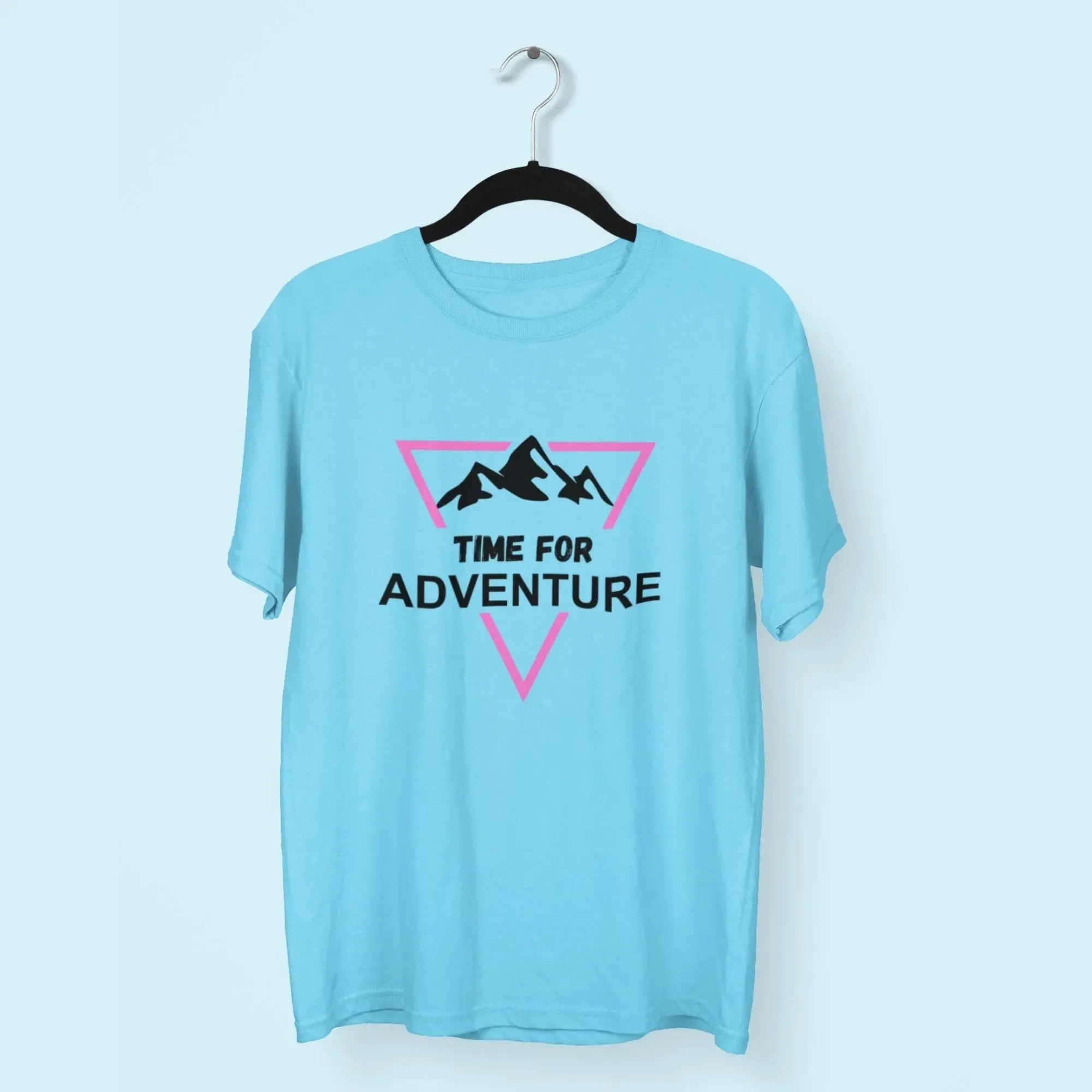 Time to Adventure Round Neck Half Sleeve Classic T-Shirt