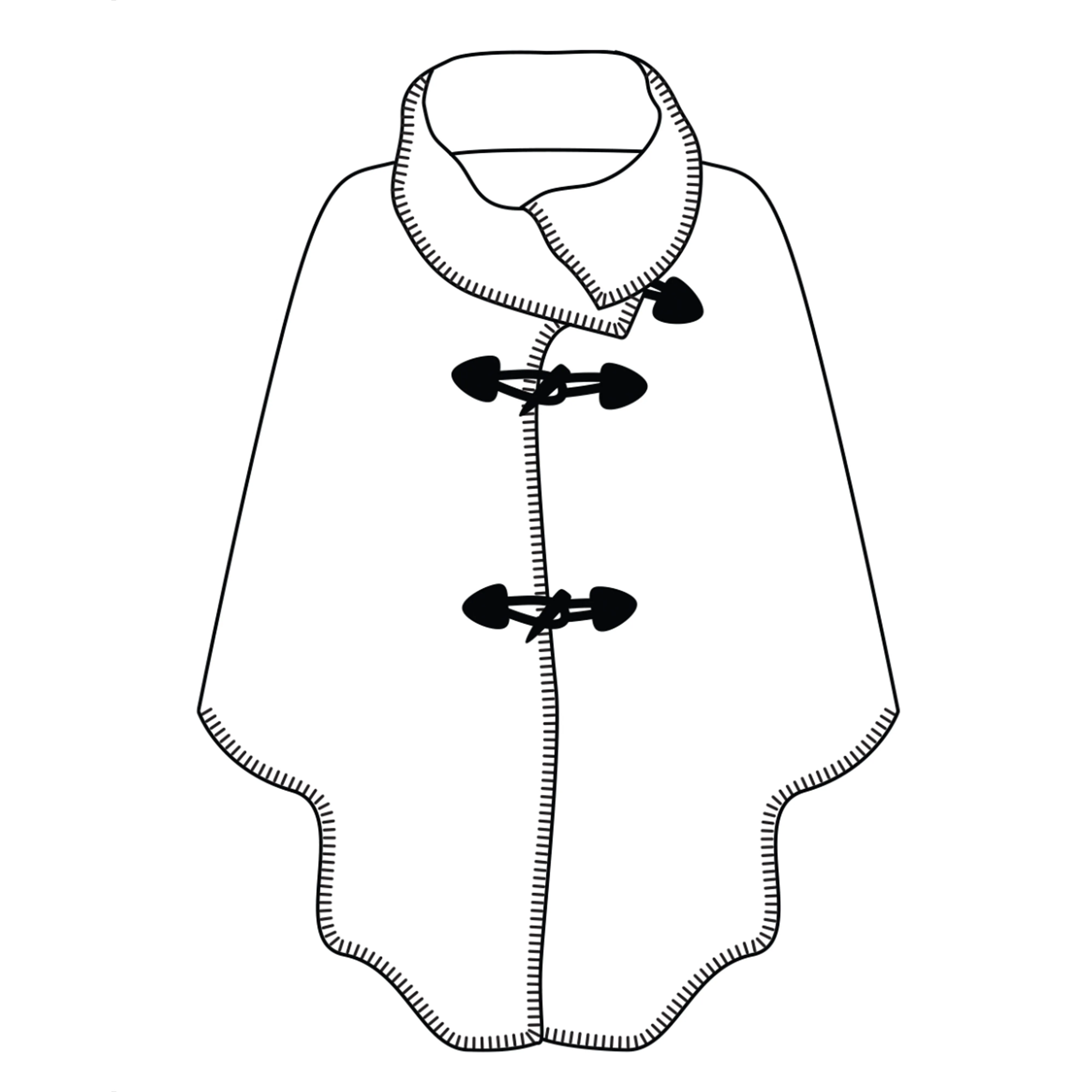 Toggle Cape - Sawtooth - Rhonda Stark - RSTG-ST