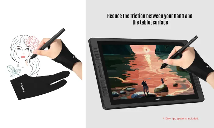 Two-Finger Free Size Drawing Glove