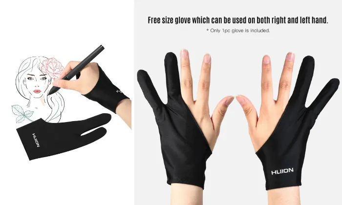 Two-Finger Free Size Drawing Glove