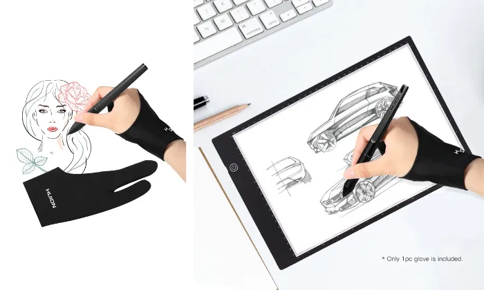Two-Finger Free Size Drawing Glove