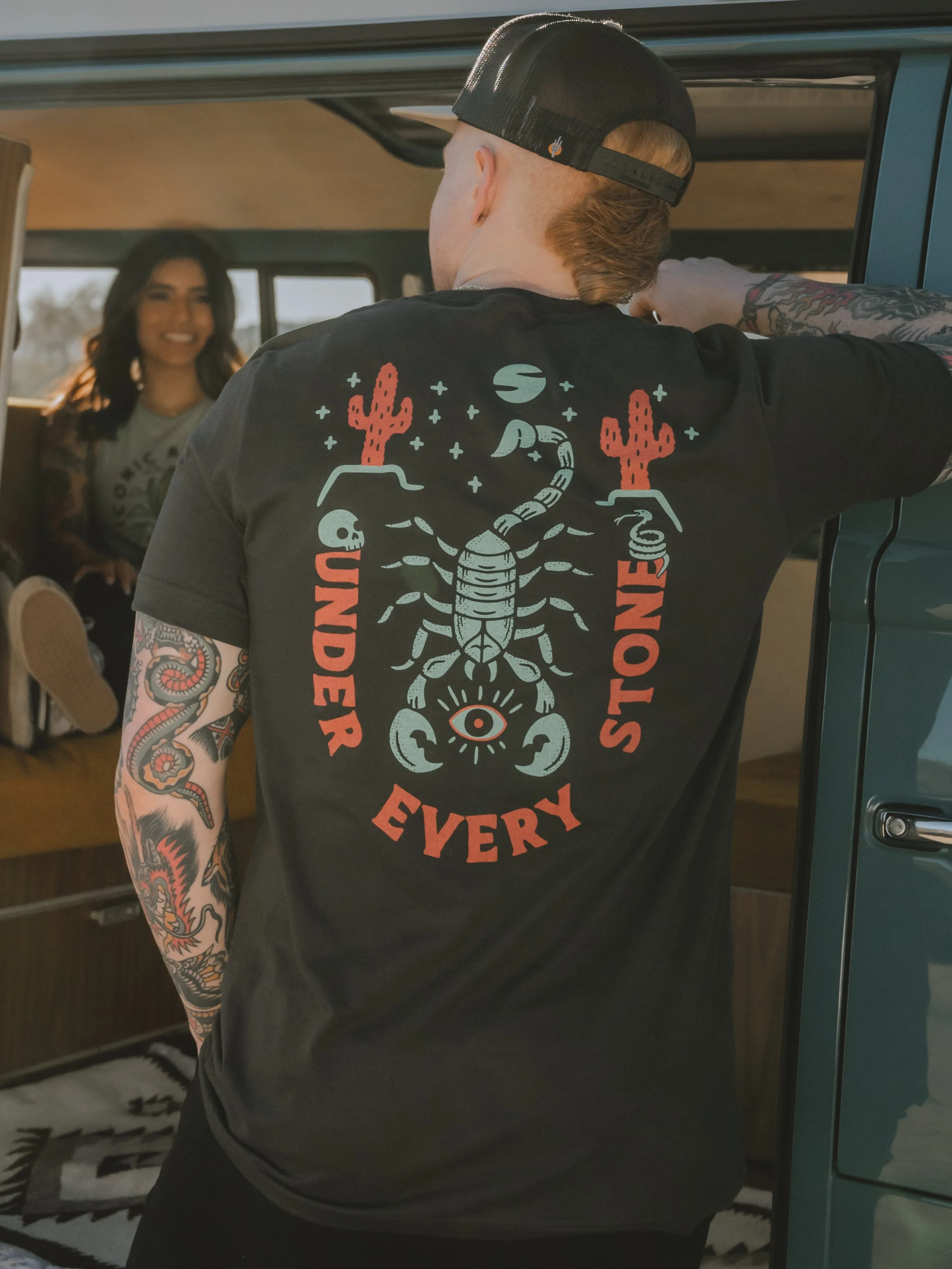 Under Every Stone Unisex Tee - Dark Gray