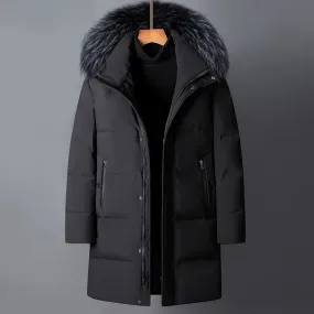 Varhorn - Parka Winterjas Heren – Lang Model met Warme Voering en Bontkraag