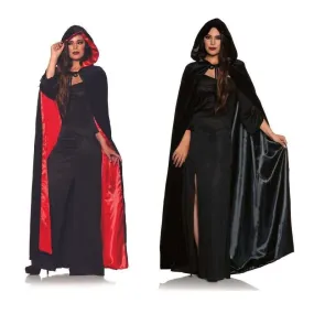 Velvet Hooded Cape with Lining