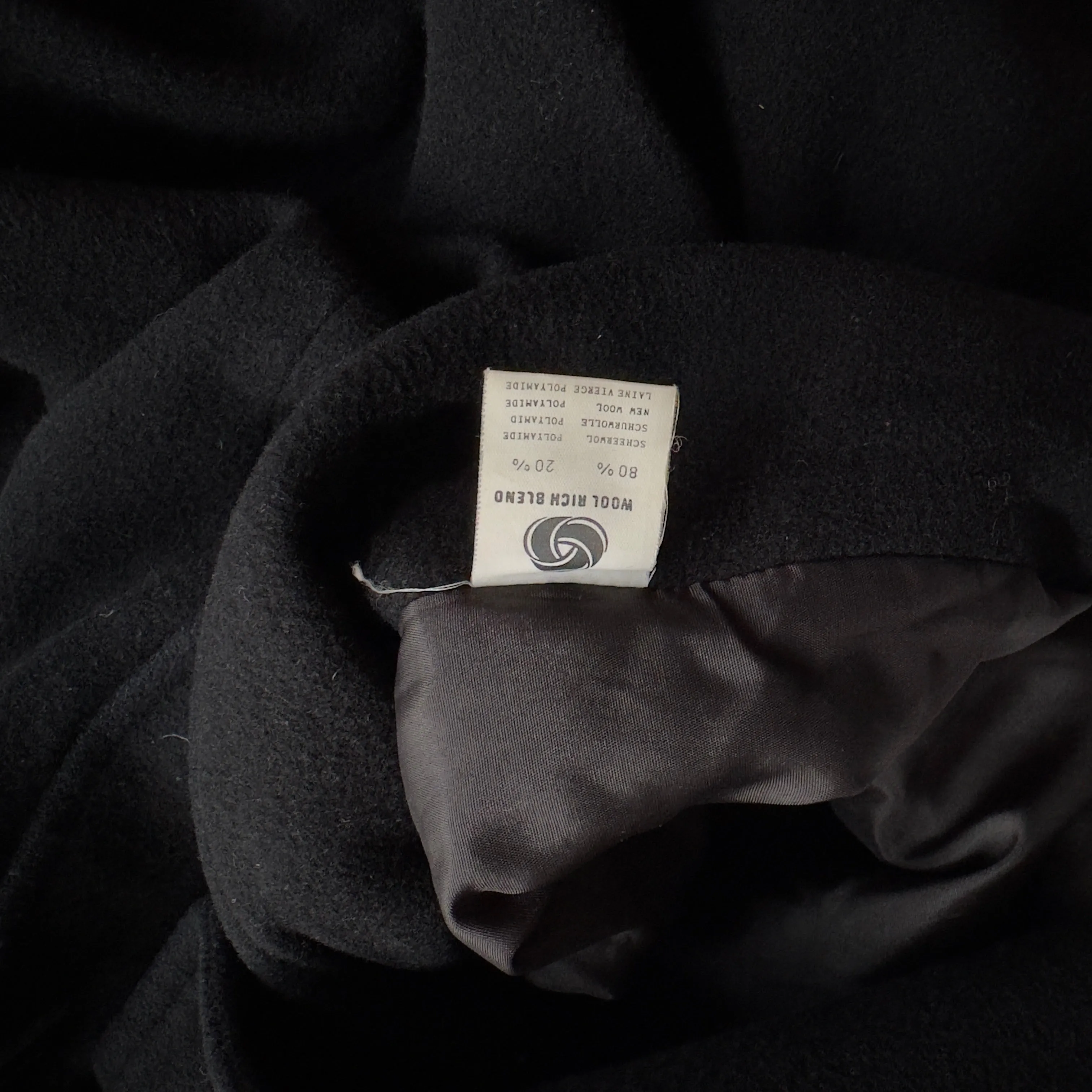 Vintage Double-breasted Wool Coat, size EU 38