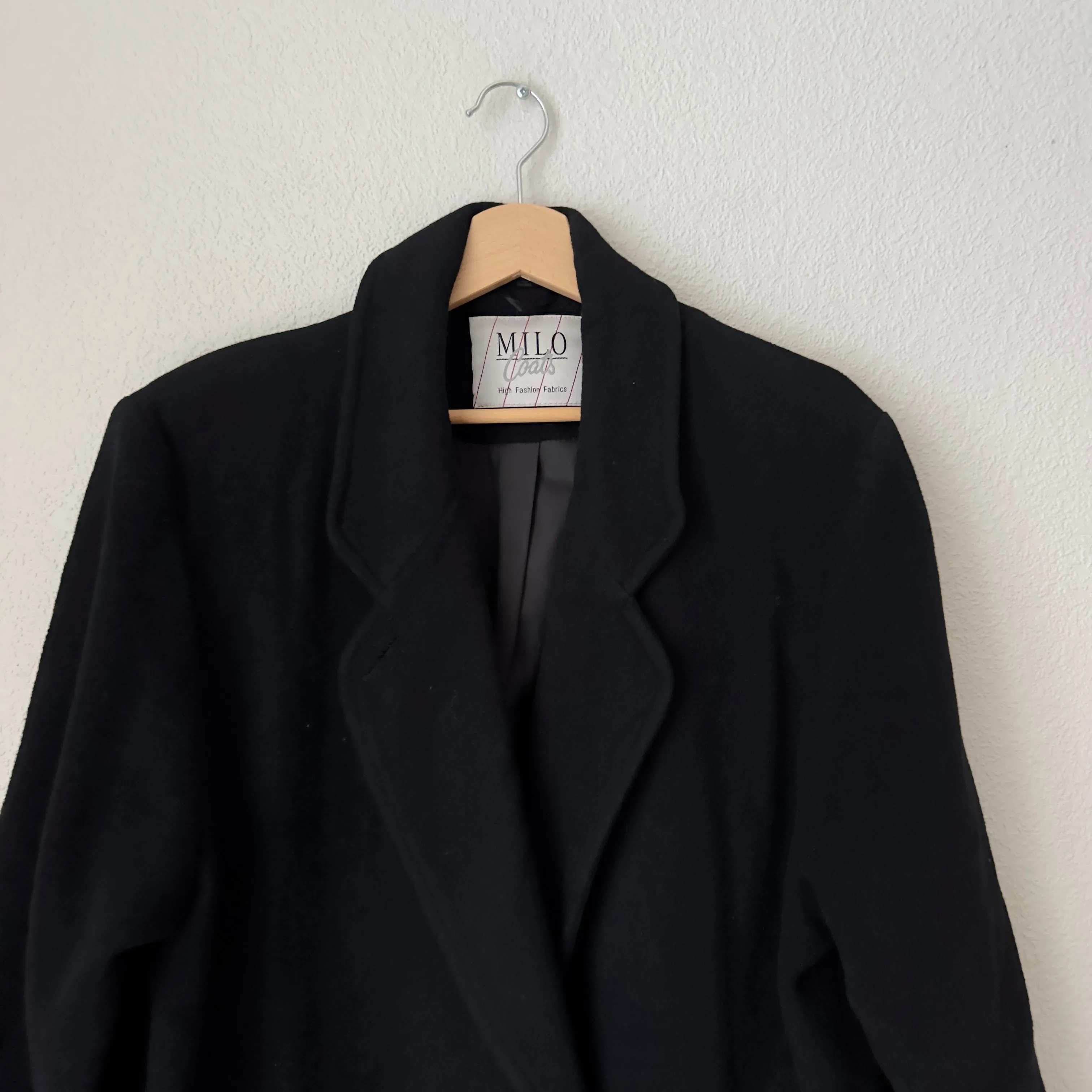 Vintage Double-breasted Wool Coat, size EU 38