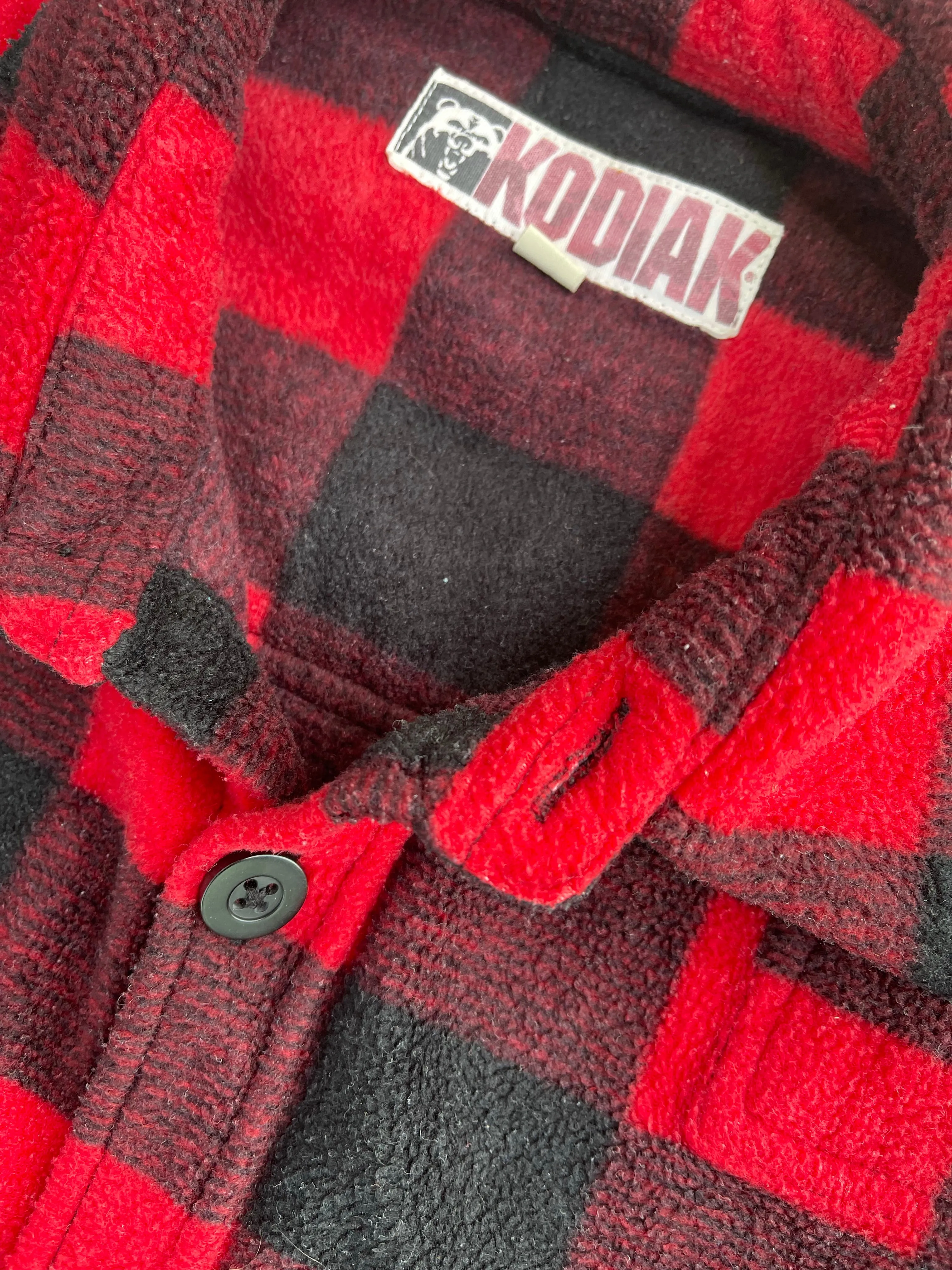 Vintage Kodiak Flannel Fleece Button Up Jacket XL