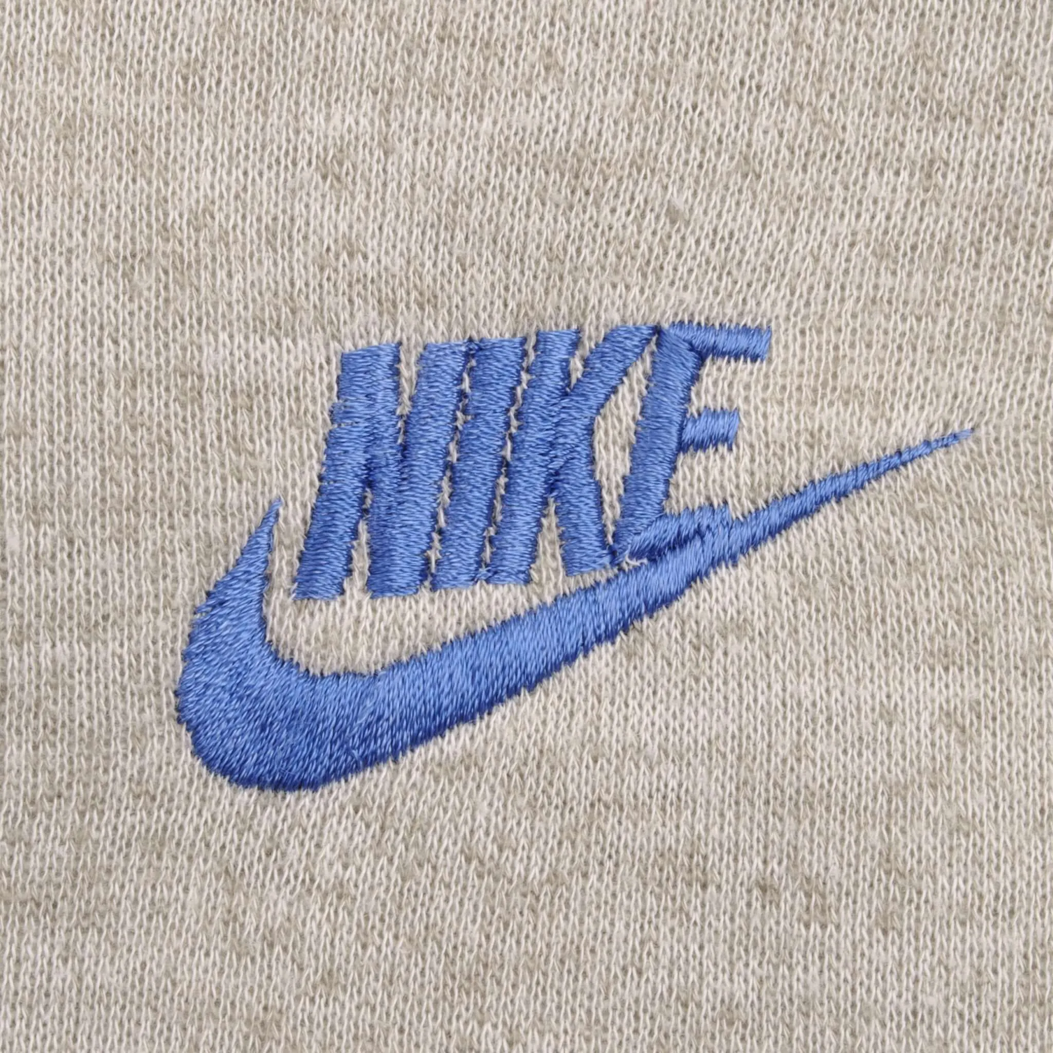 VINTAGE NIKE CLASSIC SWOOSH GREY FULL ZIP HOODIE SWEATSHIRT 1970S SIZE MEDIUM