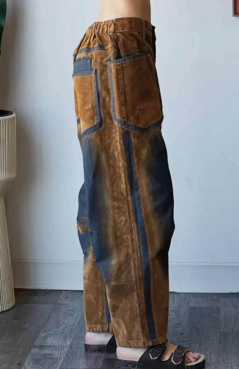 Vintage Suede Velvet Brown Pants Oli & Hali Pants