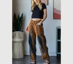 Vintage Suede Velvet Brown Pants Oli & Hali Pants