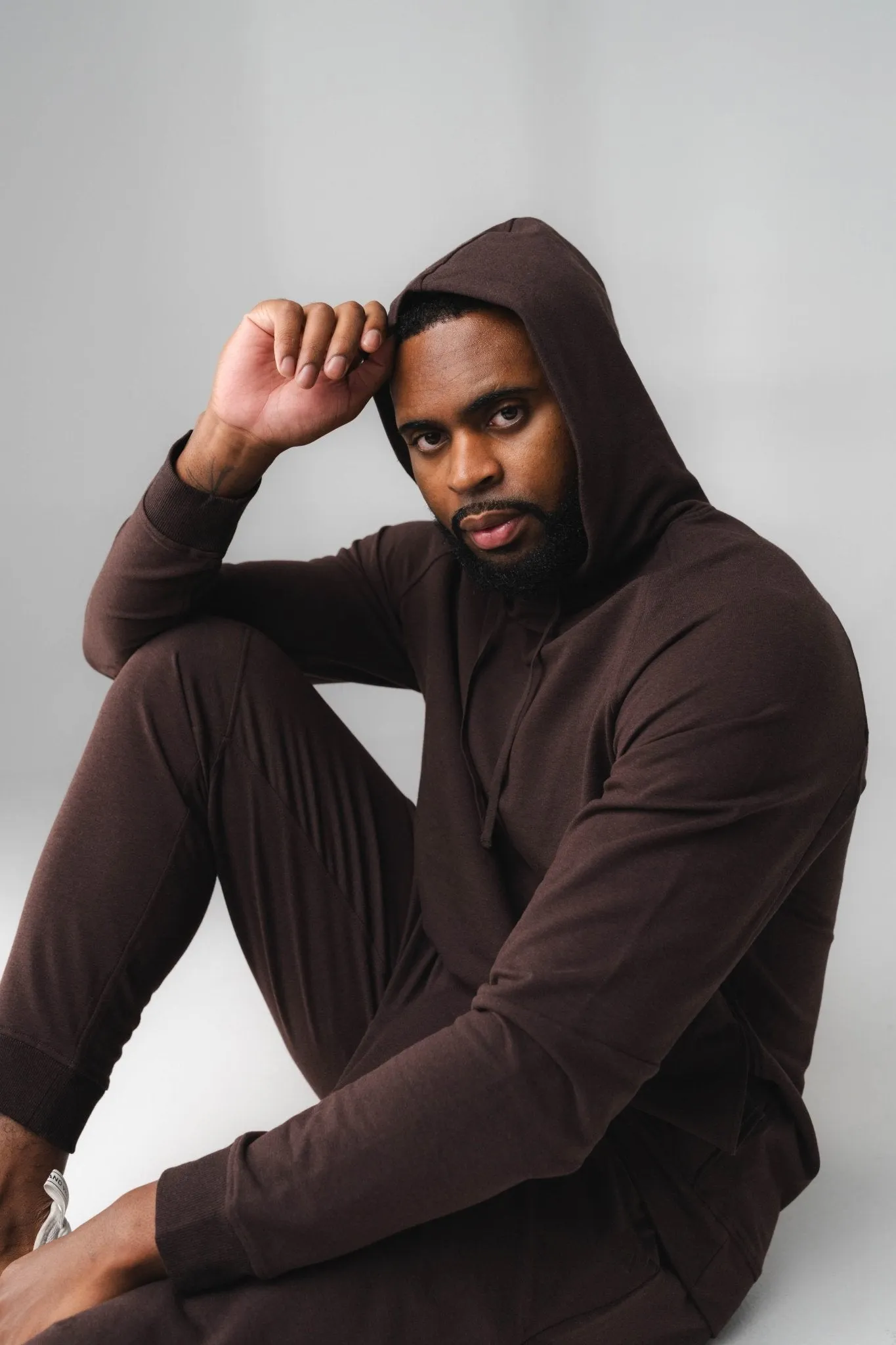 Vitality Studio Uni Hoodie - Espresso Marl
