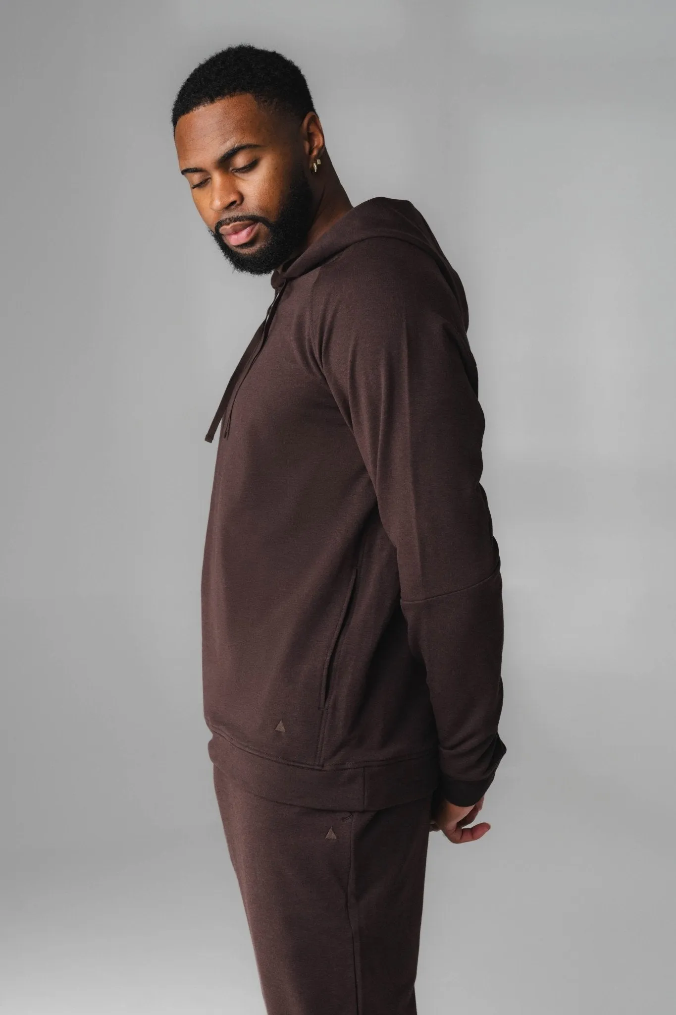 Vitality Studio Uni Hoodie - Espresso Marl