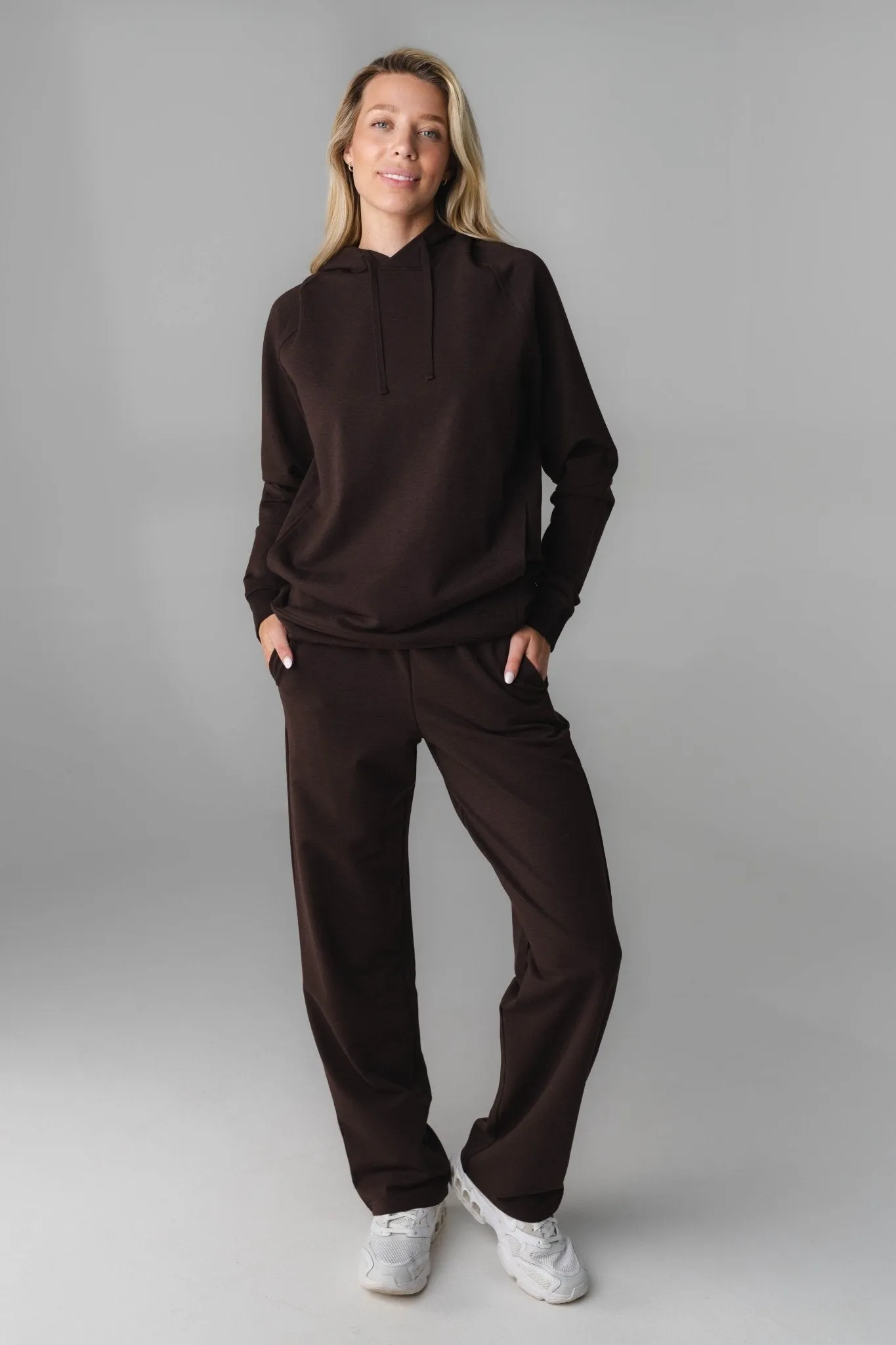 Vitality Studio Uni Hoodie - Espresso Marl