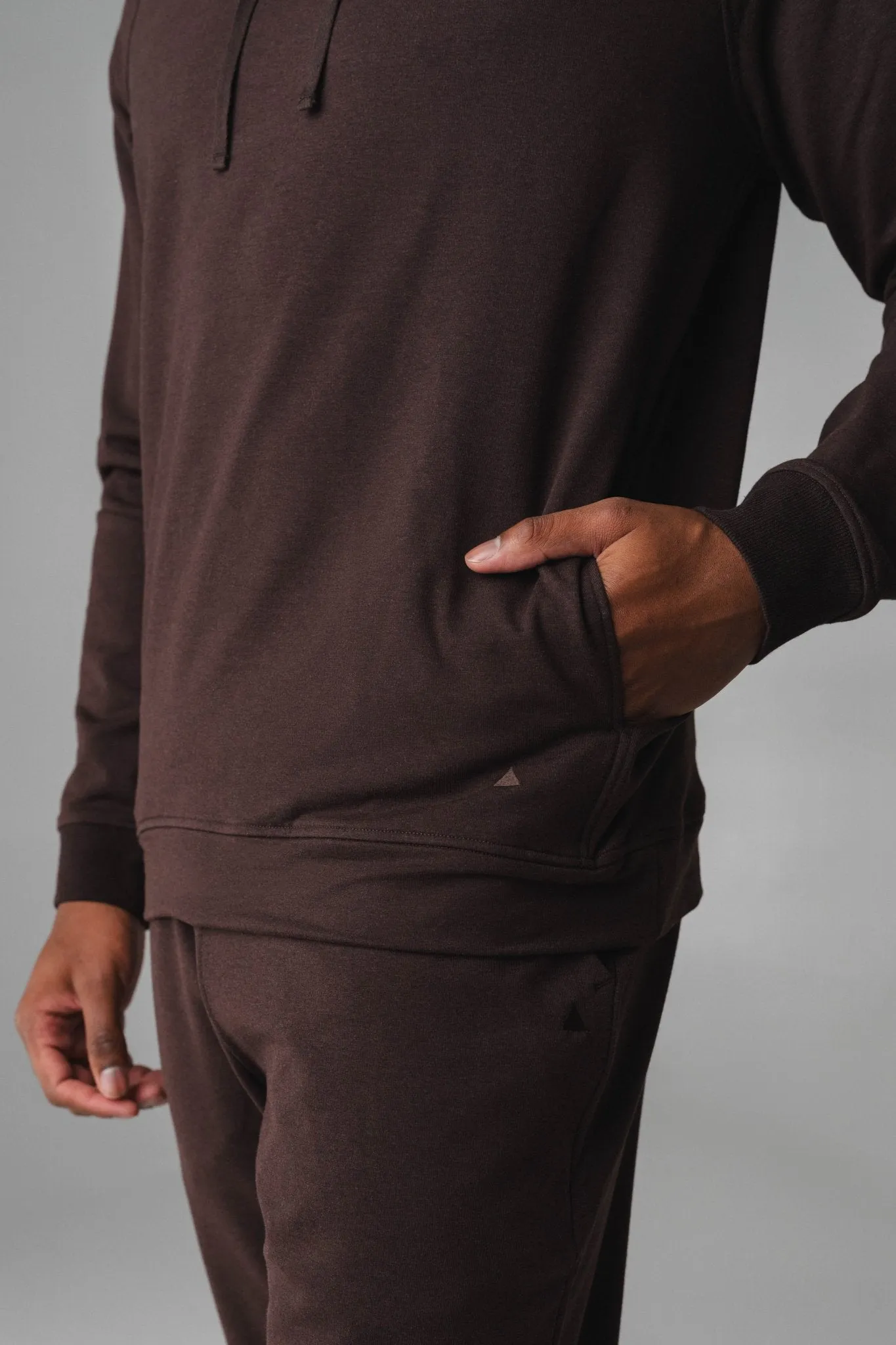 Vitality Studio Uni Hoodie - Espresso Marl