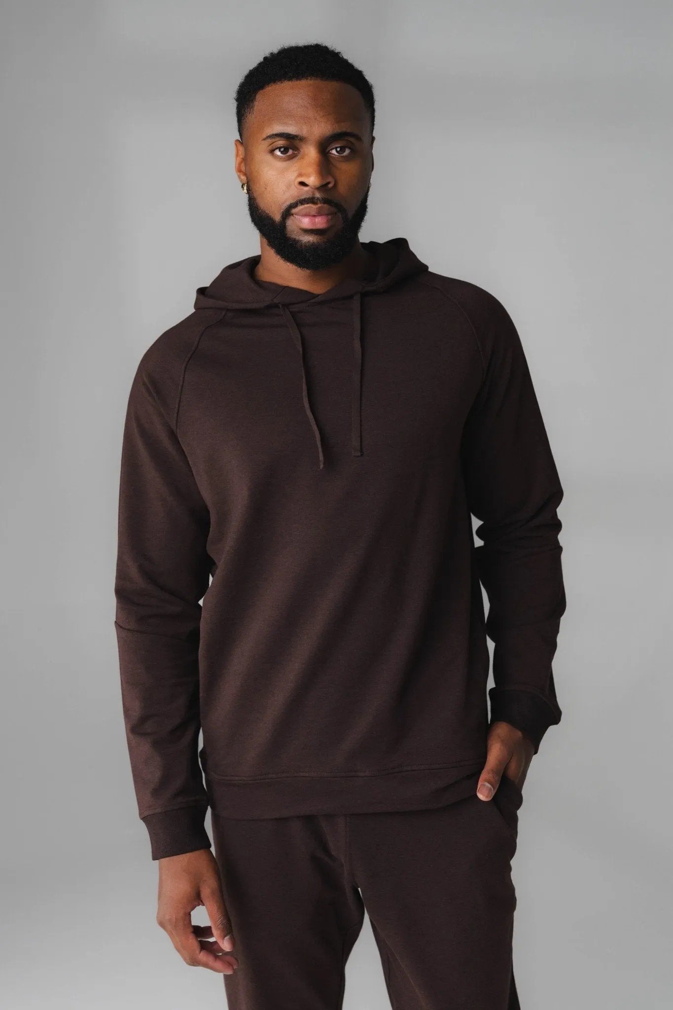 Vitality Studio Uni Hoodie - Espresso Marl