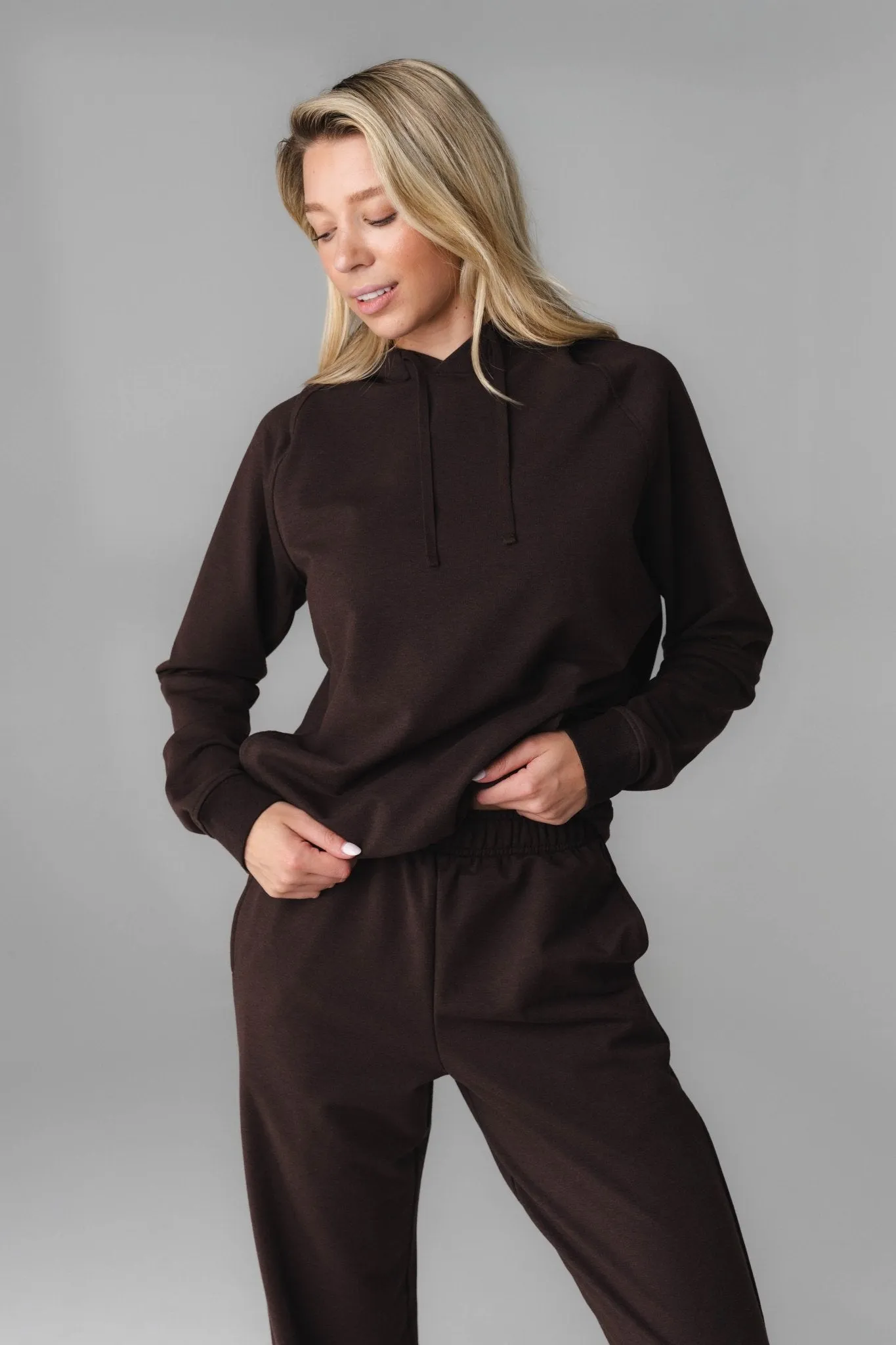 Vitality Studio Uni Hoodie - Espresso Marl
