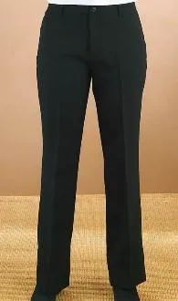 Women's Black Flat Front Pants