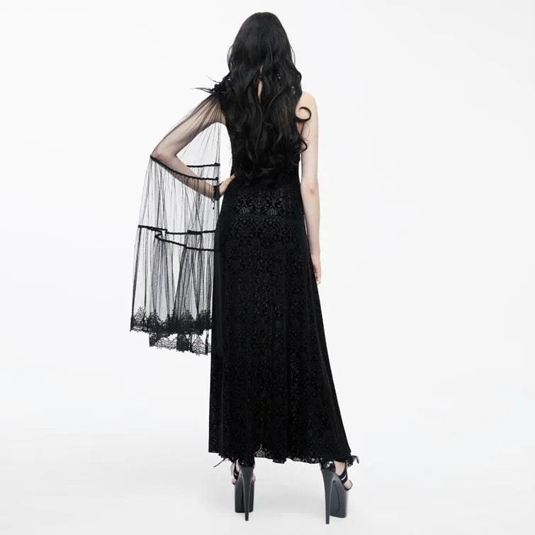 Women's Goth Punk One Shoulder Gown
