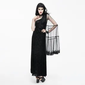 Women's Goth Punk One Shoulder Gown