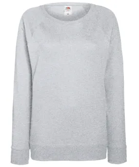 Womens lightweight raglan sweatshirt | Heather Grey