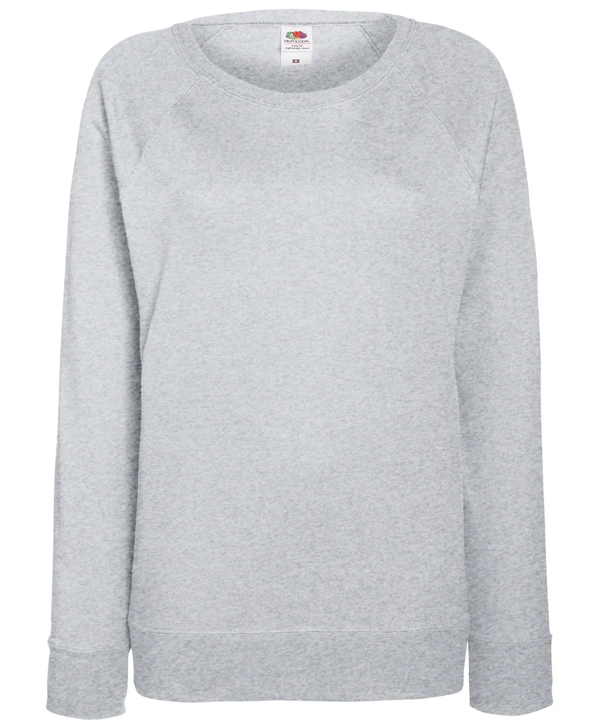 Womens lightweight raglan sweatshirt | Heather Grey