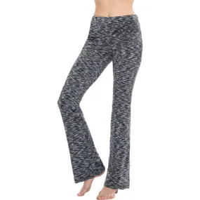 Women's Solid Bootcut Yoga Pants High Waist Workout Leggings
