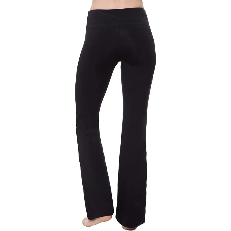 Women's Solid Bootcut Yoga Pants High Waist Workout Leggings