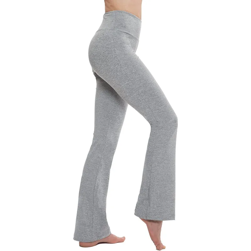 Women's Solid Bootcut Yoga Pants High Waist Workout Leggings