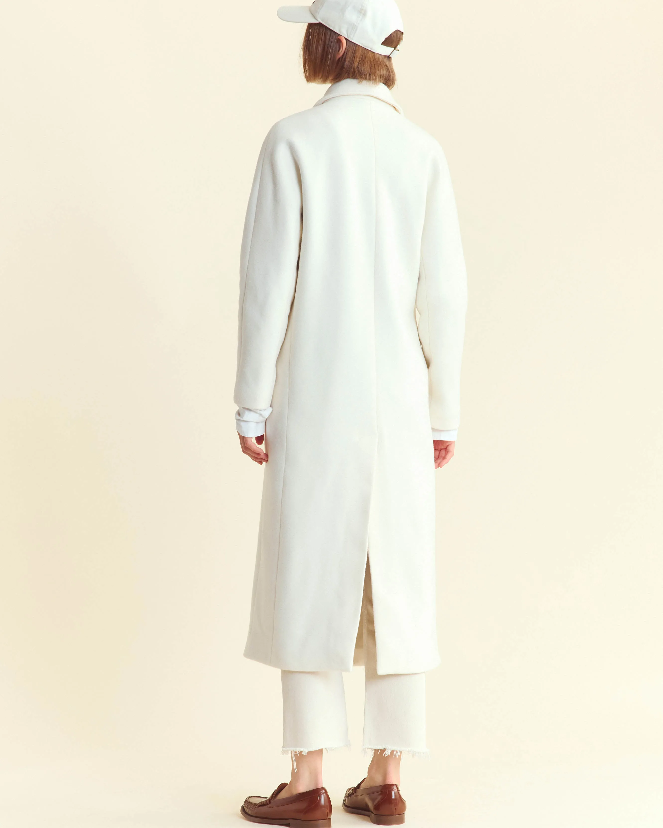 Wool Blend Wrap Coat