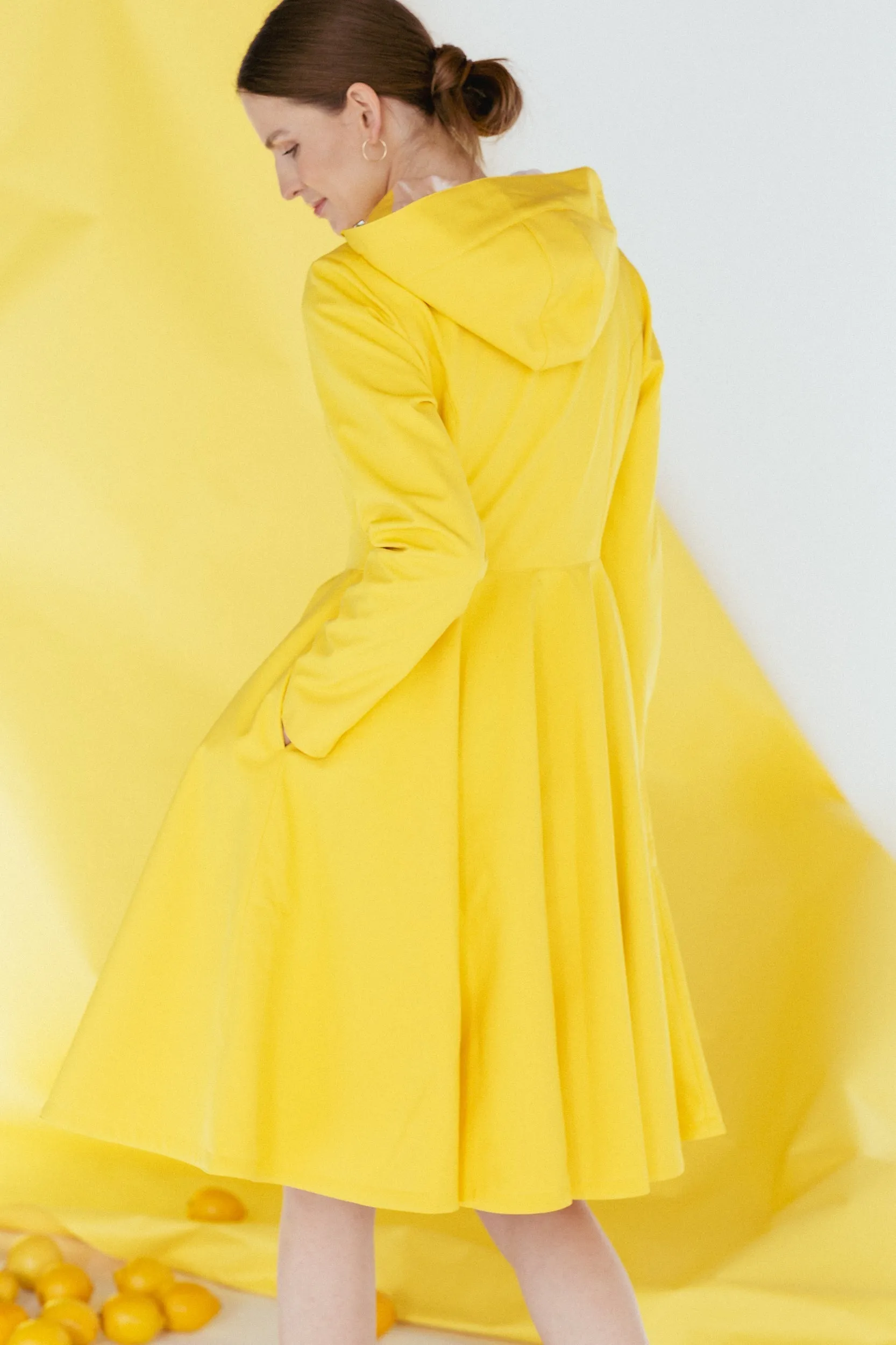 'Yellow Sun' in size L petite (with imperfection)