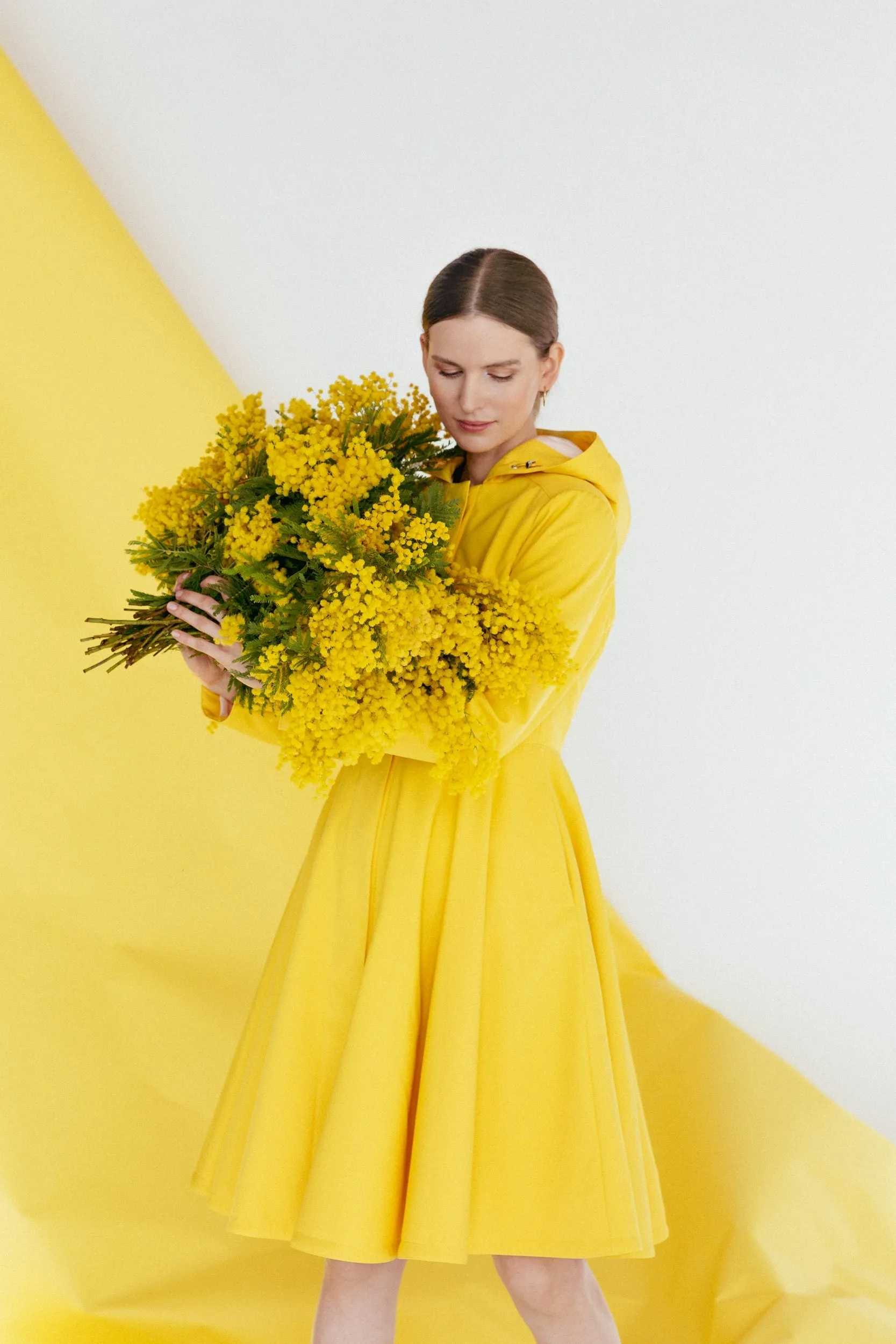 'Yellow Sun' in size L petite (with imperfection)