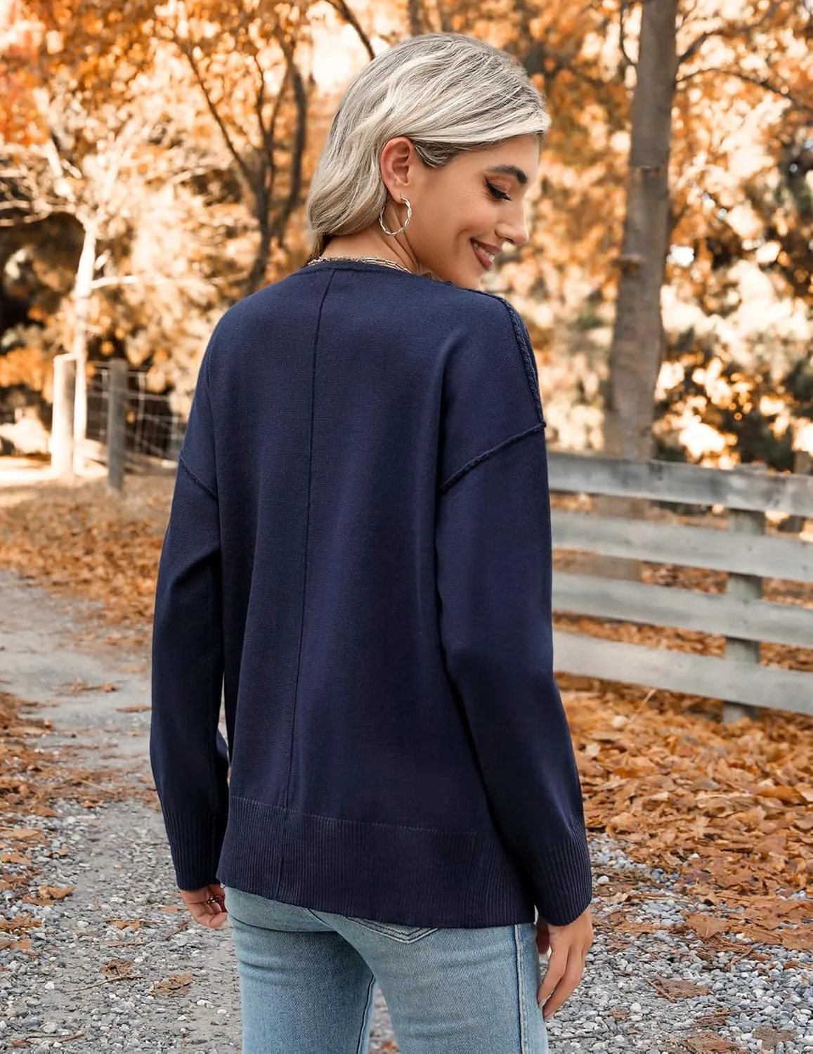 Zeagoo Women's Oversized Button Sweaters Open Front Cardigans